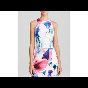 Two Pieces Bardot top and midi skirt,